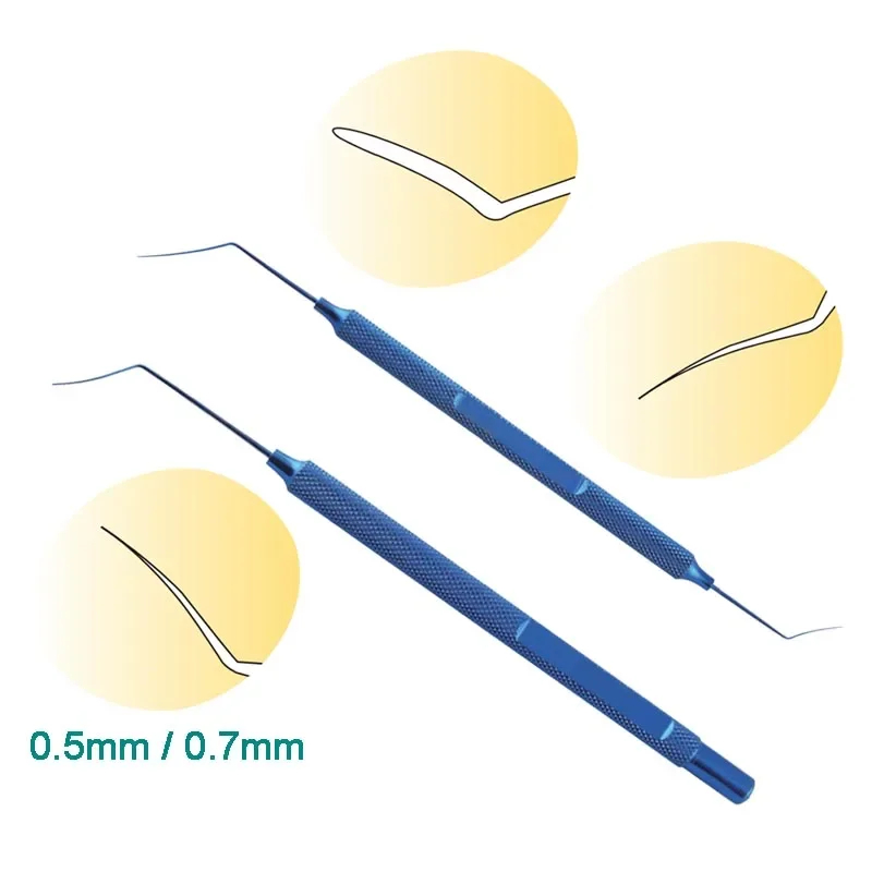 Iris Restorer Semi Sharp Tip Repositor Eyelid Hook Titanium Ophthalmic Surgical Tool