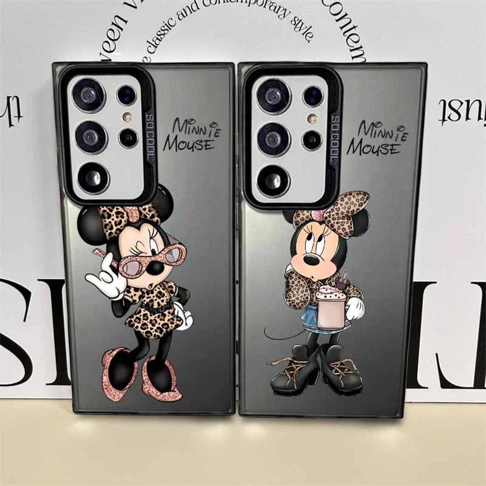 Disney Minnie Cute Creative Cover For Samsung Galaxy S26 S25 Edge S24 S23 S22 S21 S20 FE Ultra Plus Colorful Phone Case