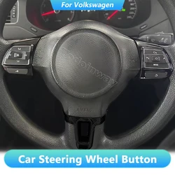 Car Steering Wheel Buttons Command Audio Radio Control Switch for VW Polo Golf 6 Jetta Bora Sagitar Santana 2010 Accessories