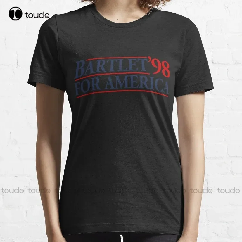 Bartlet For America 98 Slogan Essential T-Shirt Funny Shirts For Women Custom Aldult Teen Unisex Digital Printing Tee Shirt