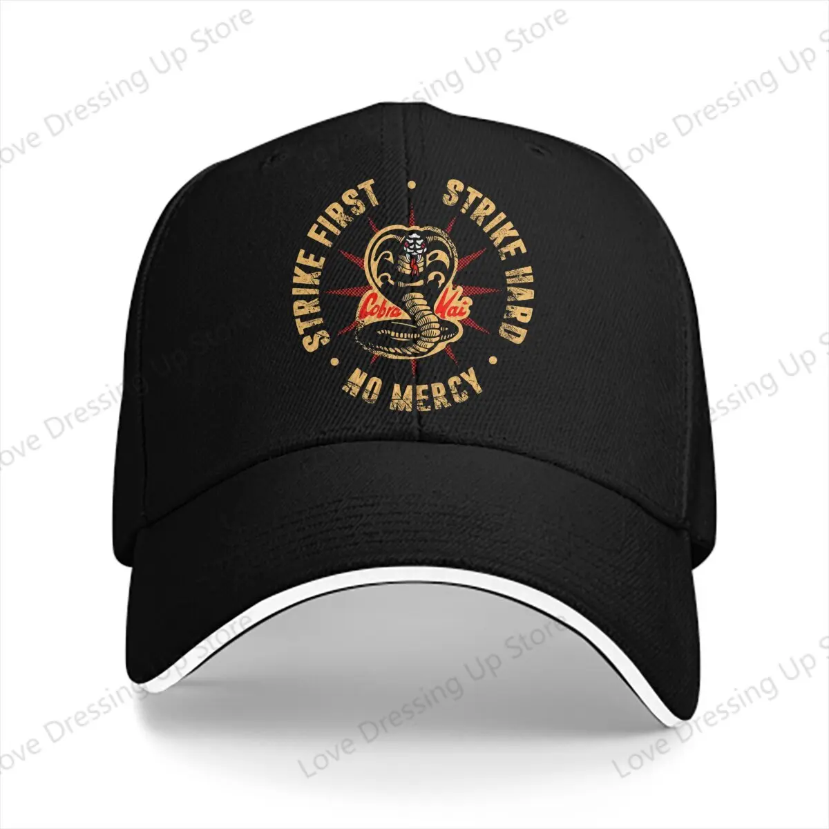 New  Men Women Baseball Caps Cobra Kai Strike First Strike Hard Truck Driver Hat Running Hats