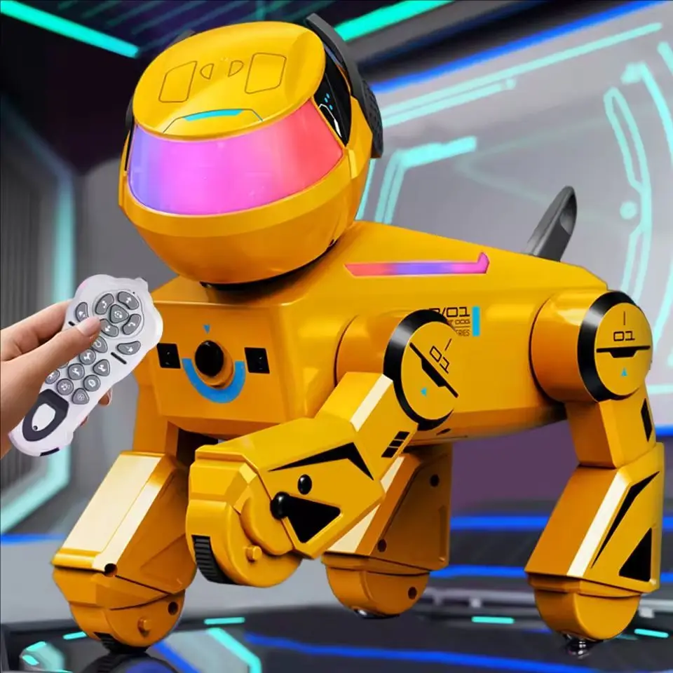 RC AI Smart Robot Dog Intelligent Programming Mechanical  Rc Toy Voice Command With Singing Dancing Light Robot Interactive  Dog