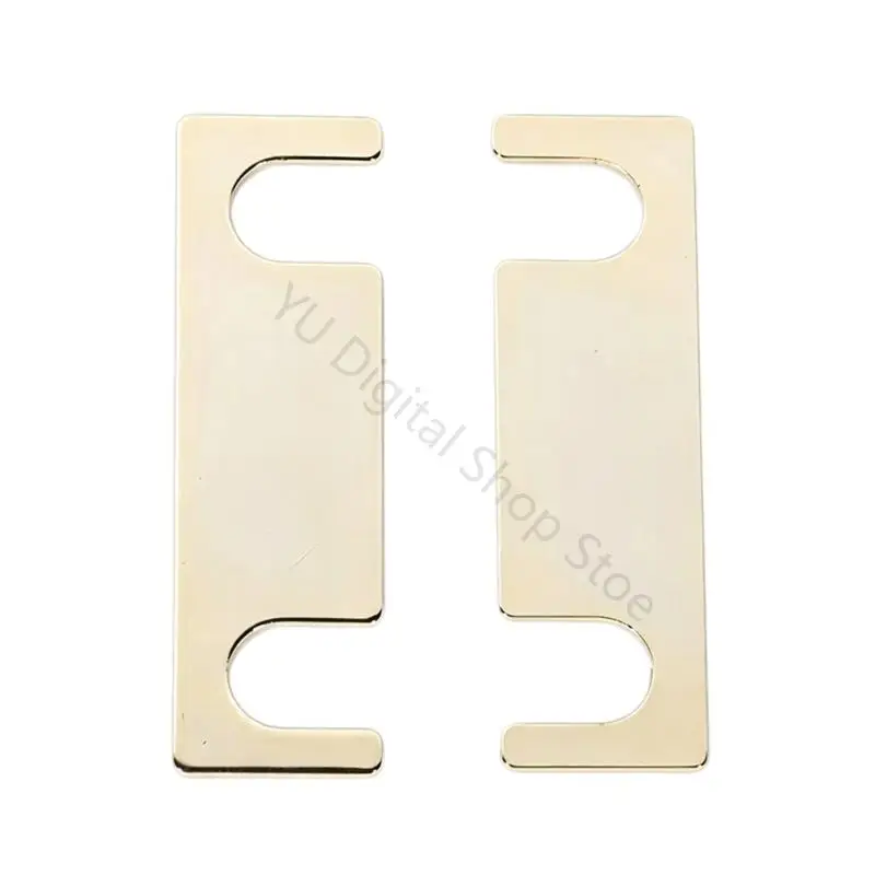 96BA Open Cut Binding Post Plates 1Pair, Gold Tone Speaker Link Plates for Home Speaker Bridge Tasks and Repair Use