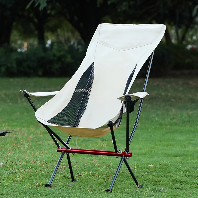 

Desert Fox Camping Chair with Armrest Outdoor Folding Chairs with Carry Bag Long Backrest Chair for Fishing Hiking Climbing