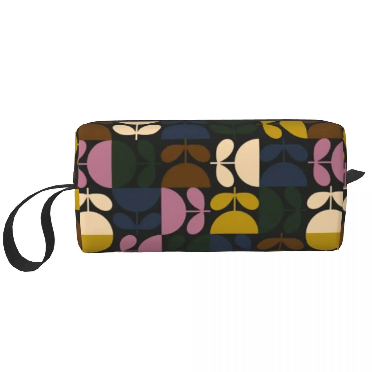 Orla Kiely Multi Stem Geometric Makeup Bag for Travel Cosmetic Organizer Fashion Scandi Mid Century Modern Storage Toiletry Bags