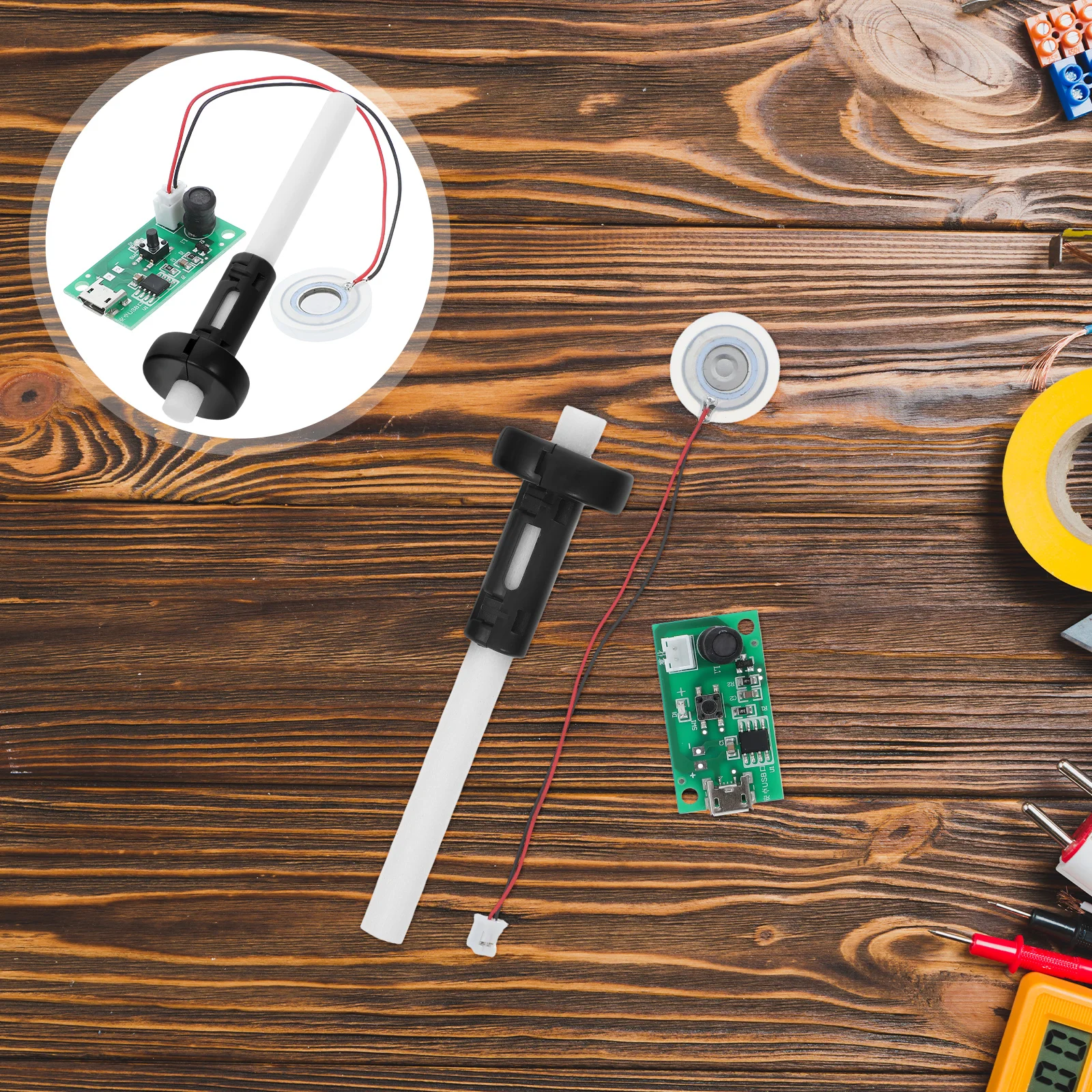 5Sets Usb Mini Atomizer Spray Module Circuit Board Atomization Plate Diy Kit Low Heat Long Lasting High Efficiency Reliable For