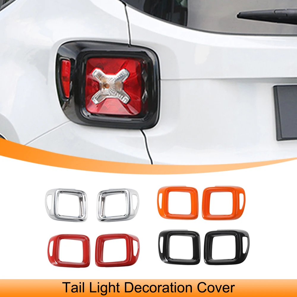 

Tail Light Cover Rear Lamp Decoration Stickers for Jeep Renegade 2016-2024 Lamp Hood Taillight Guard Car Exterior Accessories