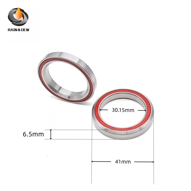 1PCS Bike Headset Bearing Set | 40/37/30.15/34.1 mm Steel Bearings | Waterproof & Durable for MTB/Road Bicycle Steering Repair