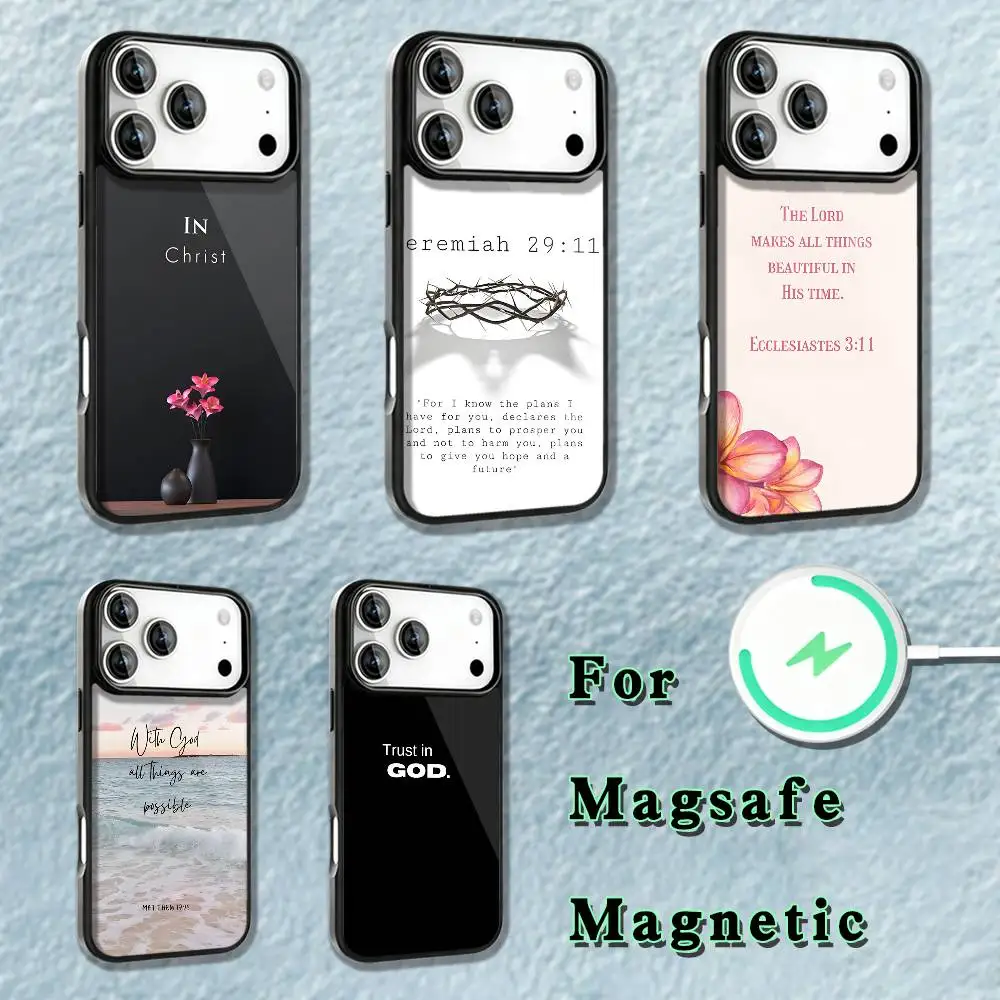 

Bible Verse Christian Phone Case For iPhone 17,16,15,14,13,12,11,Pro,Max,Plus,Mini,SE4,E Magnetic Magsafe Wireless Charging