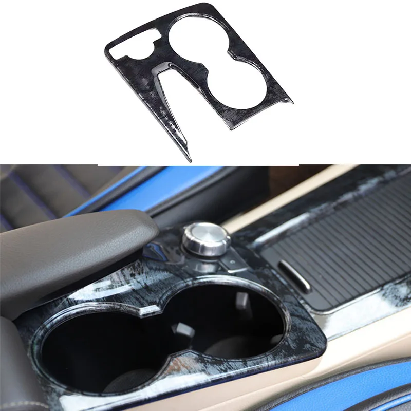 For Mercedes Benz GLK 2013-2015 Black Wooden Color Interior Gear Panel Dashboard Air Vent Cover Car Styling Accessories image 5