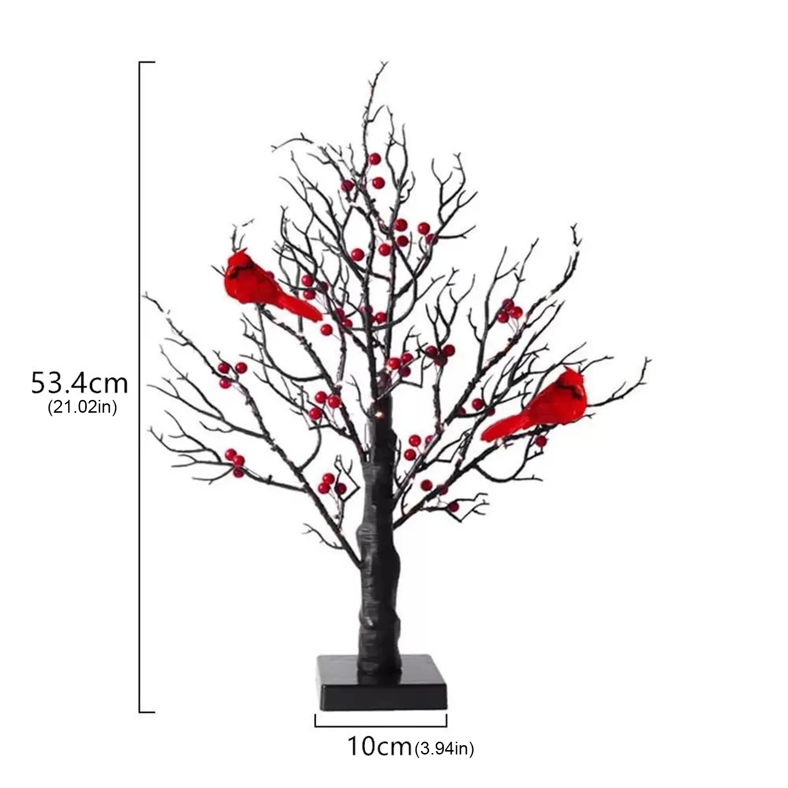 LED Glowing Tree Table Lamp Christmas Tree Fairy Night Lights Home Party Wedding Bedroom Decoration Mini Birch Xmas Tree Light