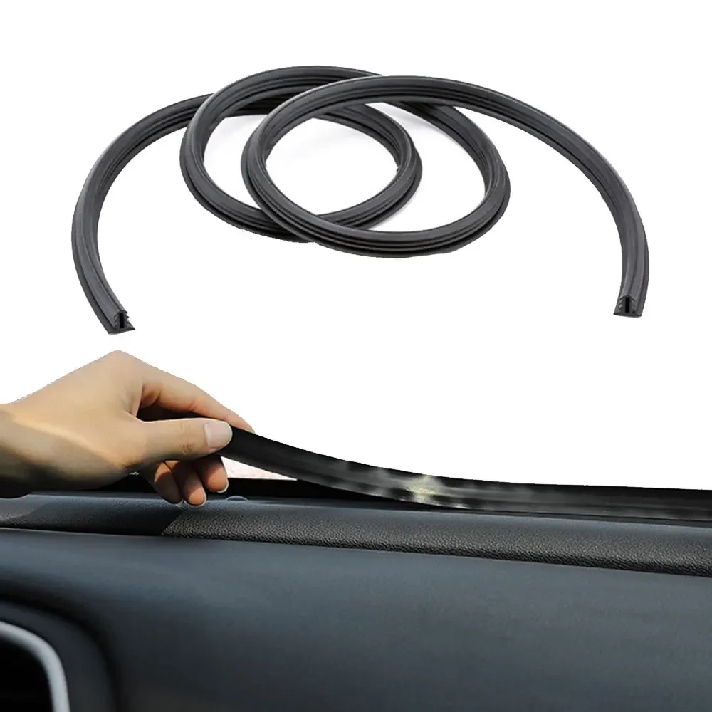 1.6M Car Windshield Sealant Dashboard Soundproof Sealing Strip Auto Rubber Seals Car Panel Seal Interior Accessories