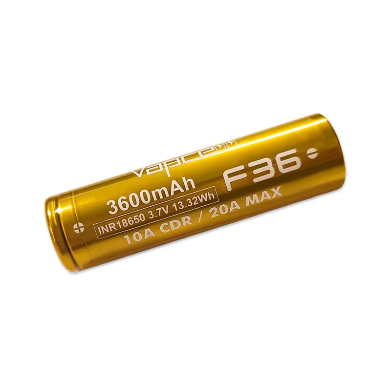 1-8pcs Original Vapcell F36 INR 18650 3600mAh 10/20A Battery High Power Rechargeable Lithium Ion Cell Power beat Sanyo GA