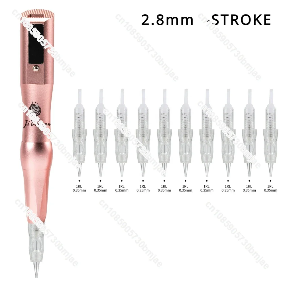 2.8mm stroke New Battery Wireless Tattoo Pen Digital LED Display Charging Tattoo Rotary Machine Pen For Body Art