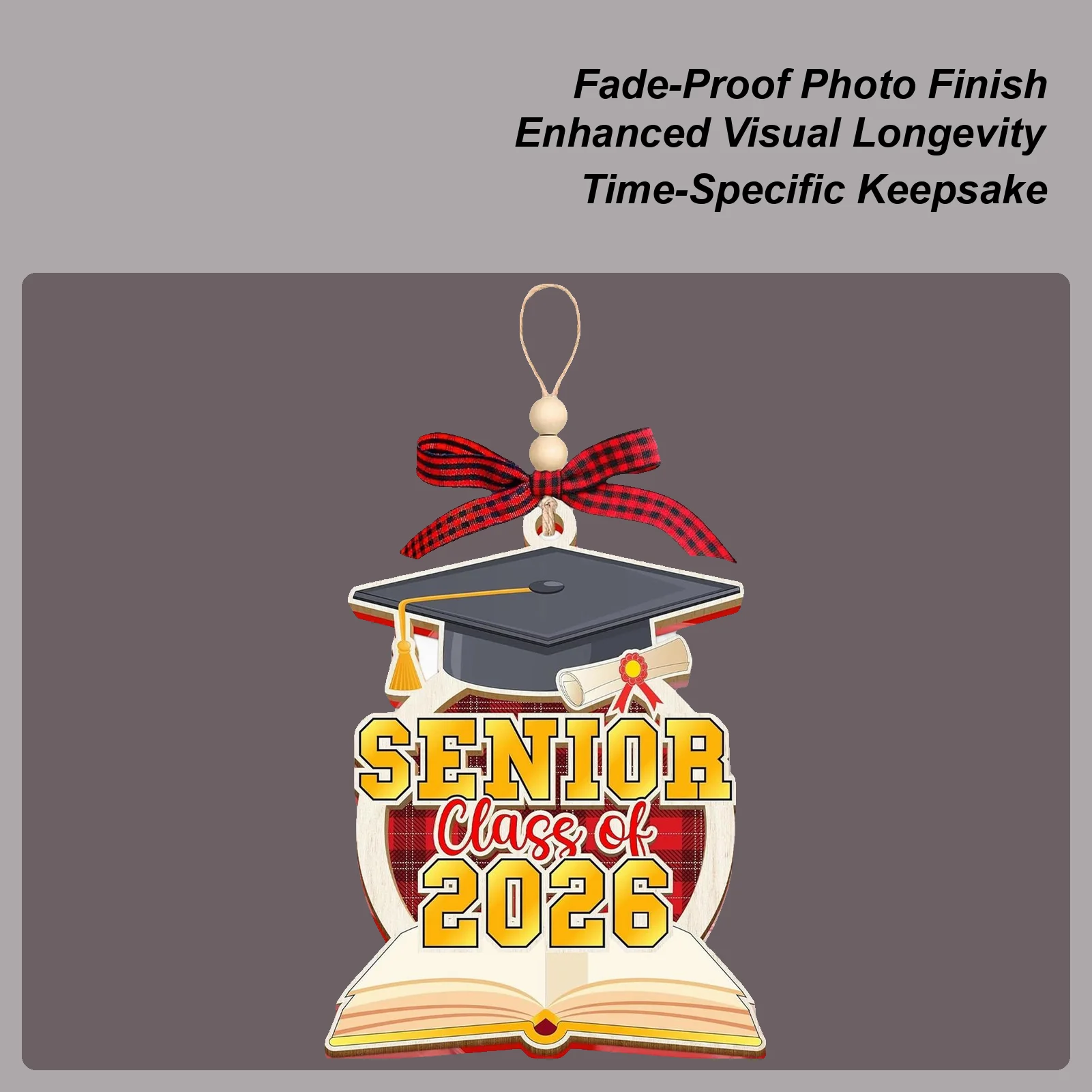 2D-Acryl-Anhänger, Weihnachtsornament für Absolventen, Dekorationen für den Schulabschluss, Souvenirs für Baum, Kamin, Innenbereich, Klassenzimmer