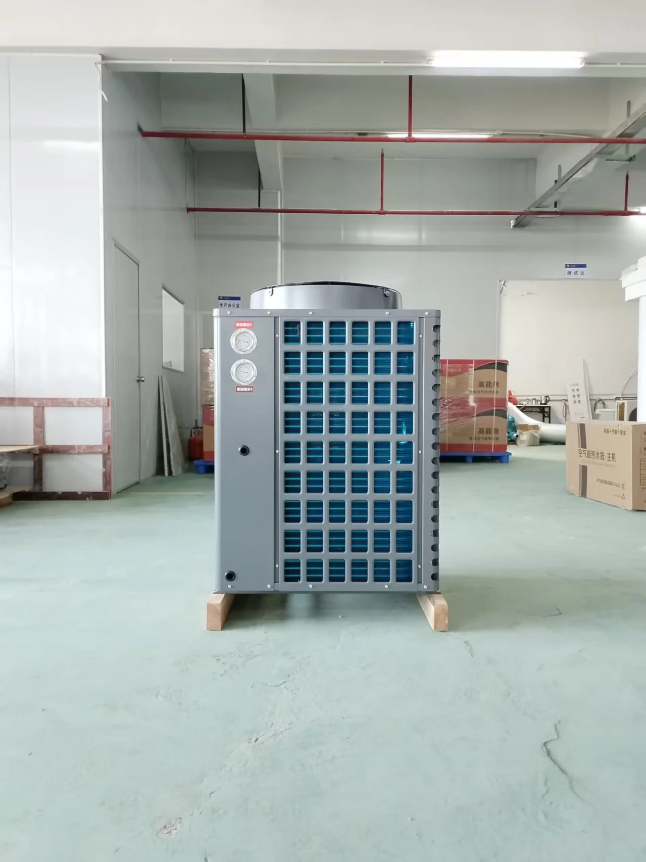 Commercial Factory Supplied Vertical Stainless Steel Air Source Heat Pump Water Heater R410A Electric Power Source