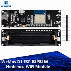 WeMos D1 ESP-W-02 ESP8266 Nodemcu WiFi Module With 18650 Battery Charging