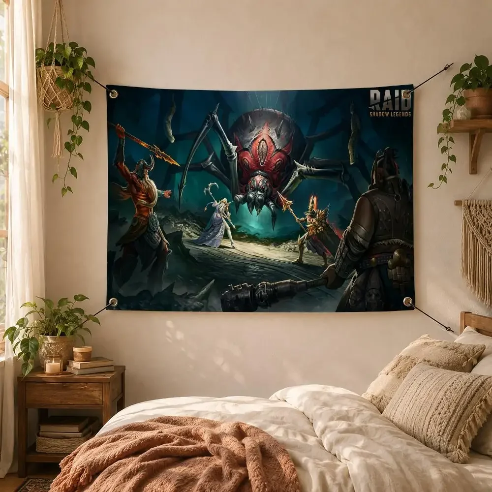 Game Fantasy RAID Shadow Legends RPG Flags Decorative Flag Banner for Outdoor Garden Yard Camping Party Home Wall Hanging Decor