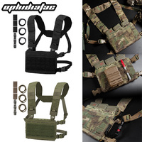 OPHIDIANTAC SSMK5 chest hanging front panel Molle 5.56 three-pocket hunting vest board carrier compatible with LV119 SPC JPC2.0