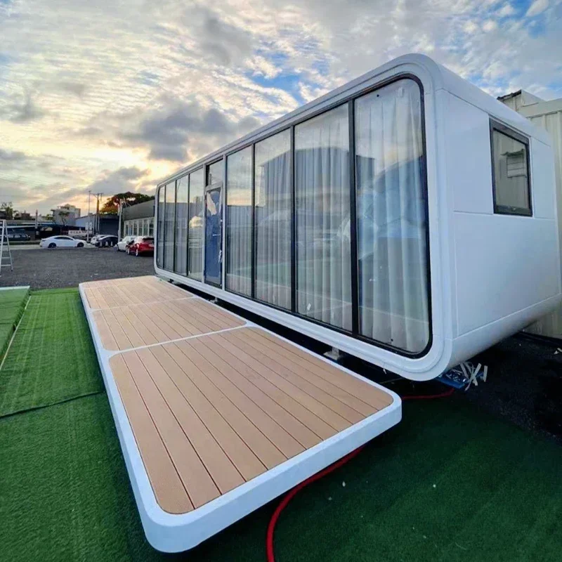 Petites maisons préfabriquées portables, cabine de pomme, petite capsule, nouveau produit, 20 pieds, Australie