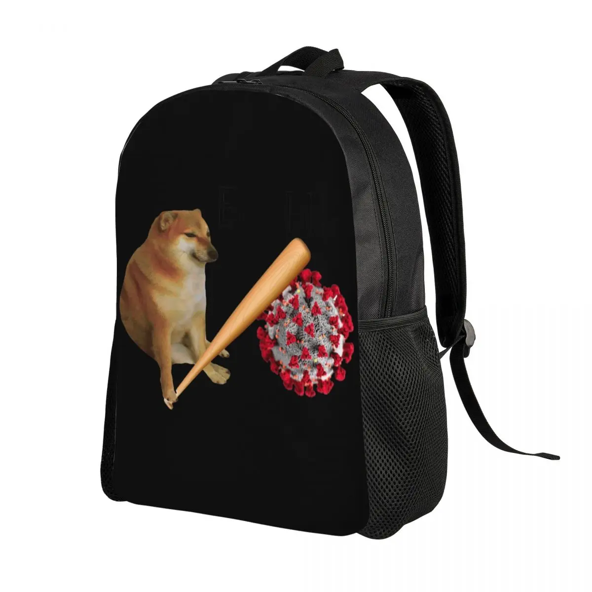 Custom Shiba Inu Dog Cheems Bonk Meme Rugzak Vrouwen Mannen Mode Boekentas Voor College School Tassen