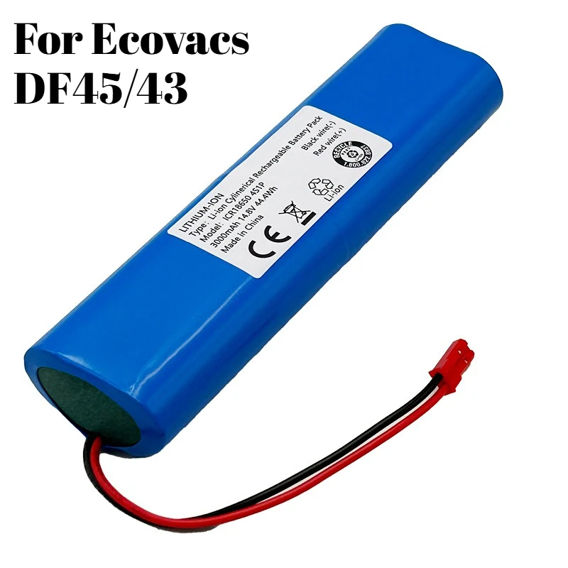 

Сменный аккумулятор для литий-ионного аккумулятора ECOVACS DF45 DF43 и ILIFE V3plus V5Spro X75 V50 14,8 В, 3000 мАч