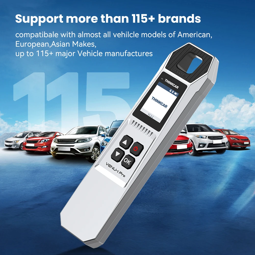 THINKCAR VENU iPRO Car Tire Pressure Diagnostics Tools TPMS Sensor Activate Learning Programming Work via THINKDIAG+ APP THINKSCAN THINKTOOL series