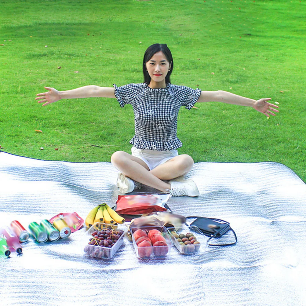 

Portable Waterproof Camping Mat Thickened Foldable Outdoor Picnic Blanket Seat Pad Large Multipurpose Picnic Cushion