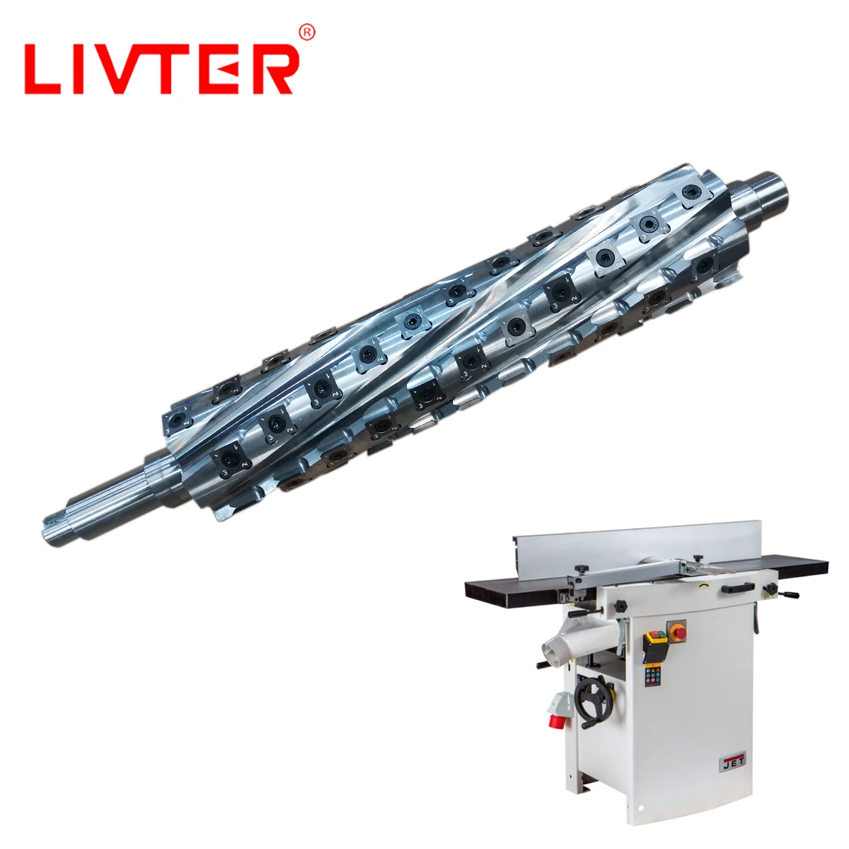 LIVTER Planer Shaft for JET JPT310/Felder  CF 731 Jointer Shelix CutterHead