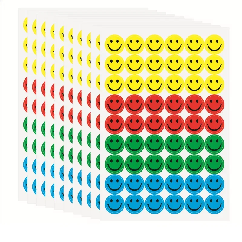 10/30/60 Sheets Scrapbook Number Letter Reward Stickers Color Dots Star Heart Laptop Sticker Handicraft DIY Diary Album Rainbow