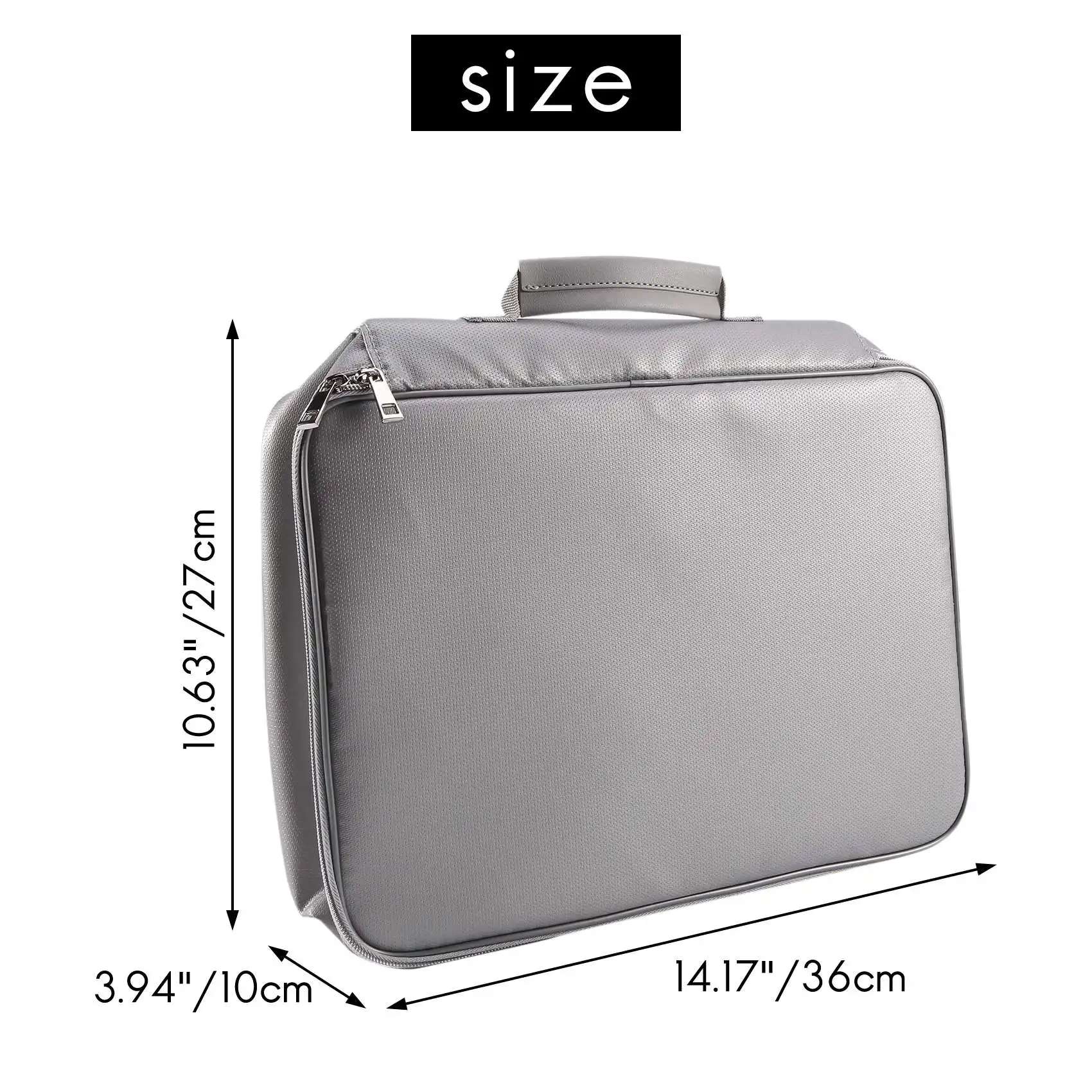 ドキュメント収納バッグ,防水IPX4,ジッパー式クロージャー,ビジネスおよび家庭用安全アクセサリー