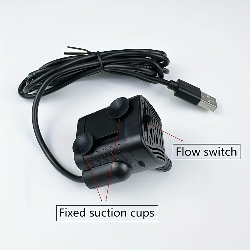 1PCS Water pump 5V USB Plug 3W DC 5.5V-12V Solar Mini Submersible Pump For Submersible Aquarium Fish Tank Fountain Pond Pump - view 5