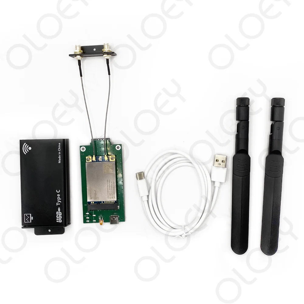 MINIPCIE to USB2. 0 Type-C Adapter EP06-A/EP06-E/SIM7906E-PCIE LTE Cat 6 4G Module + M.2 Modem Shell Case Enclose Housing