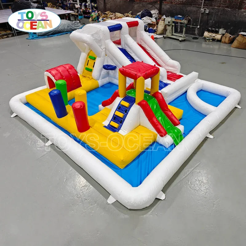 Hot Sale Backyard Water Park Splash Mat Inflatable Water Slide Suitable for Kids Party Rent