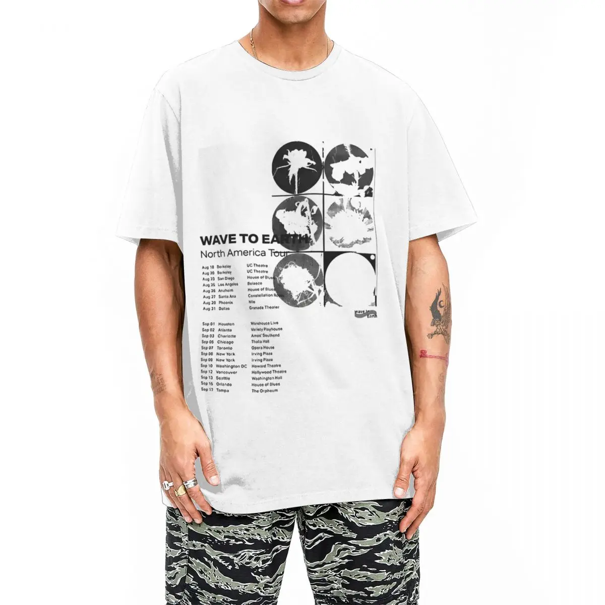 Casual Wave To Earth North America Tour Tshirts Unisex Cotton Short Sleeve Round Neck Summer Clothes image 3