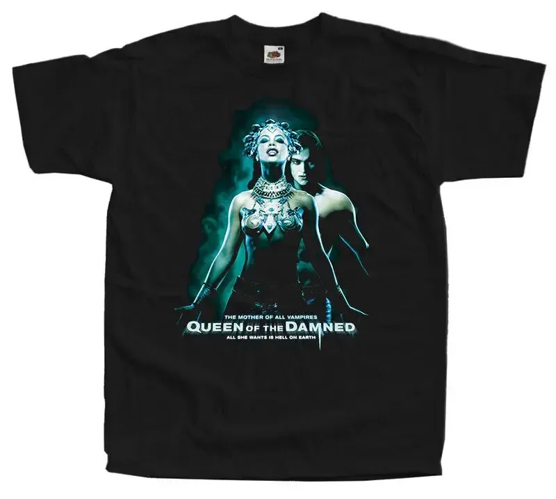 

Queen of the Damned BLACK T SHIRT v1 poster Lestat Akasha S to 5XL