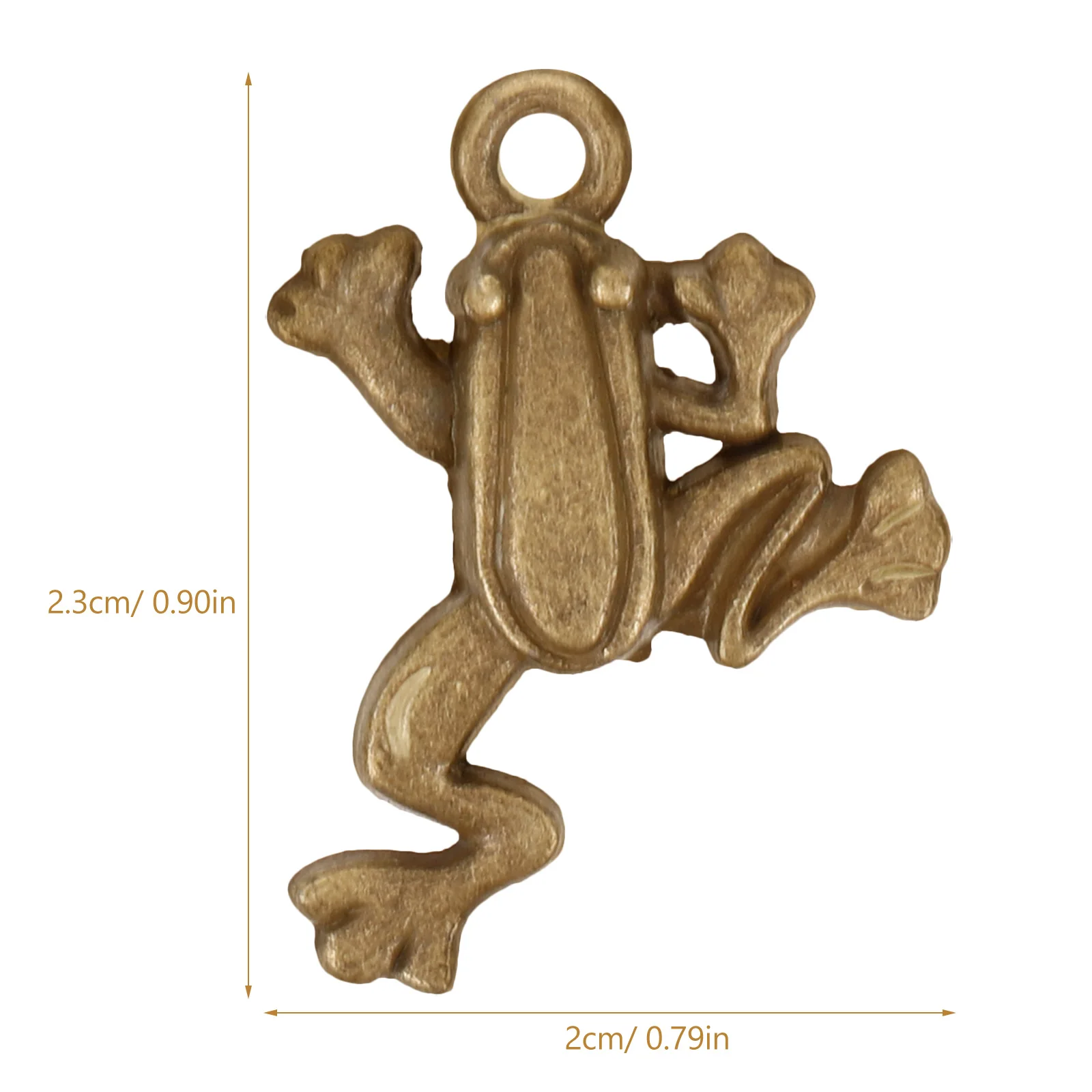 50Pcs Vintage Frog Necklace Pendant Charms Metal Hanging DIY Jewelry Craft Accessories Frog Charm Necklace Pendants
