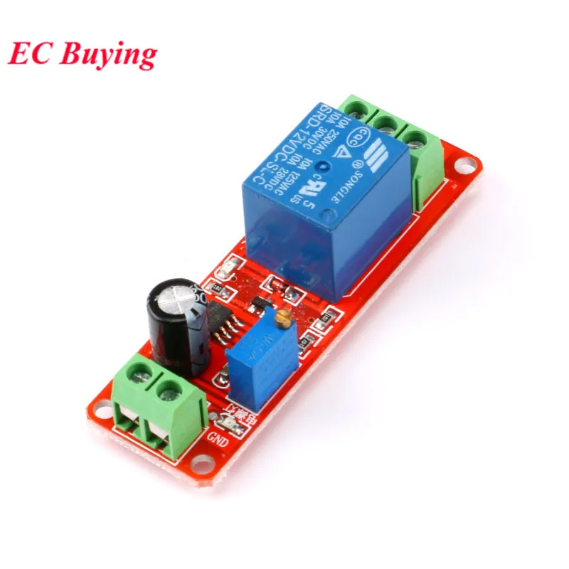 NE555 DK555 Timer Switch Adjustable Disconnect Module Time delay relay Module DC 12V Delay relay shield 0~10S