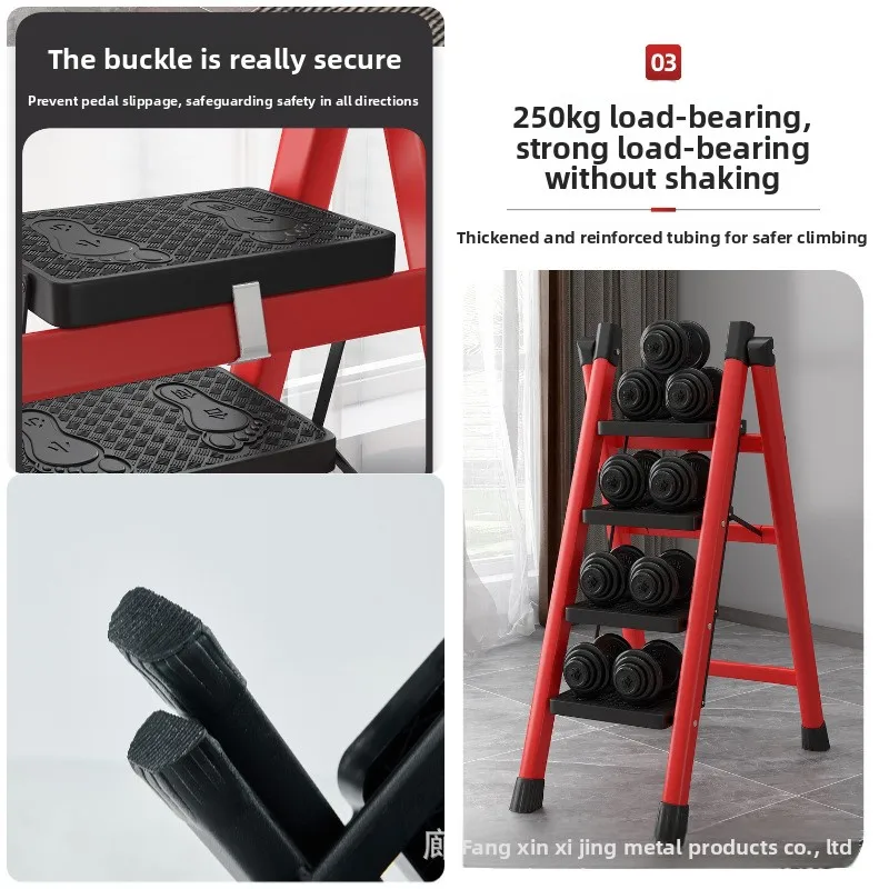 Household Use Folding Laddera Function Household Steps Ladder Multi Aluminum Folding Step Stool Versatile A Frame Ladder