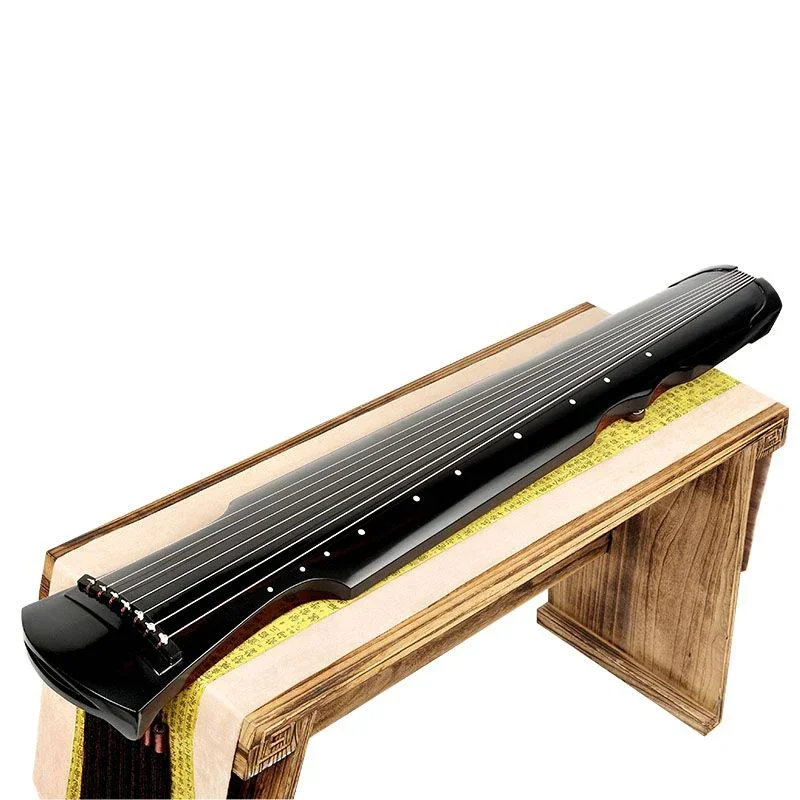 7 Strings Handmade Guqin Instrument 123cm Black Brown Fuxi Guqin Guzheng with Accessories Traditional Chinese Music Instruments