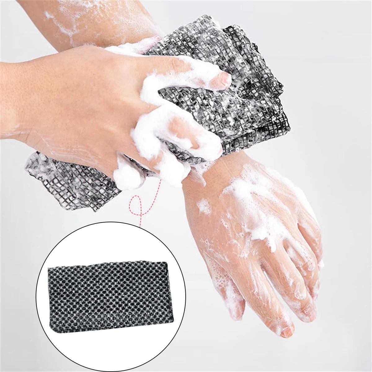 

2Pcs Practical Shower Balls Scrub Towels Long Strip Back Double-sided Showering Pull Mud Ash Wipes Essential Item Bathing