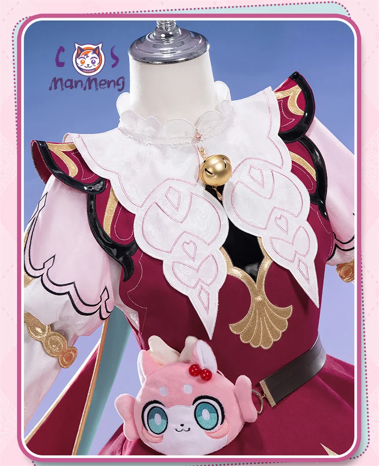 Disfraz de cosplay de Hyacinthia del juego Honkai: Star Rail, disfraz de Hyacine para Halloween, fiesta de carnaval, vestido dulce estilo Lolita para niña, peluca incluida