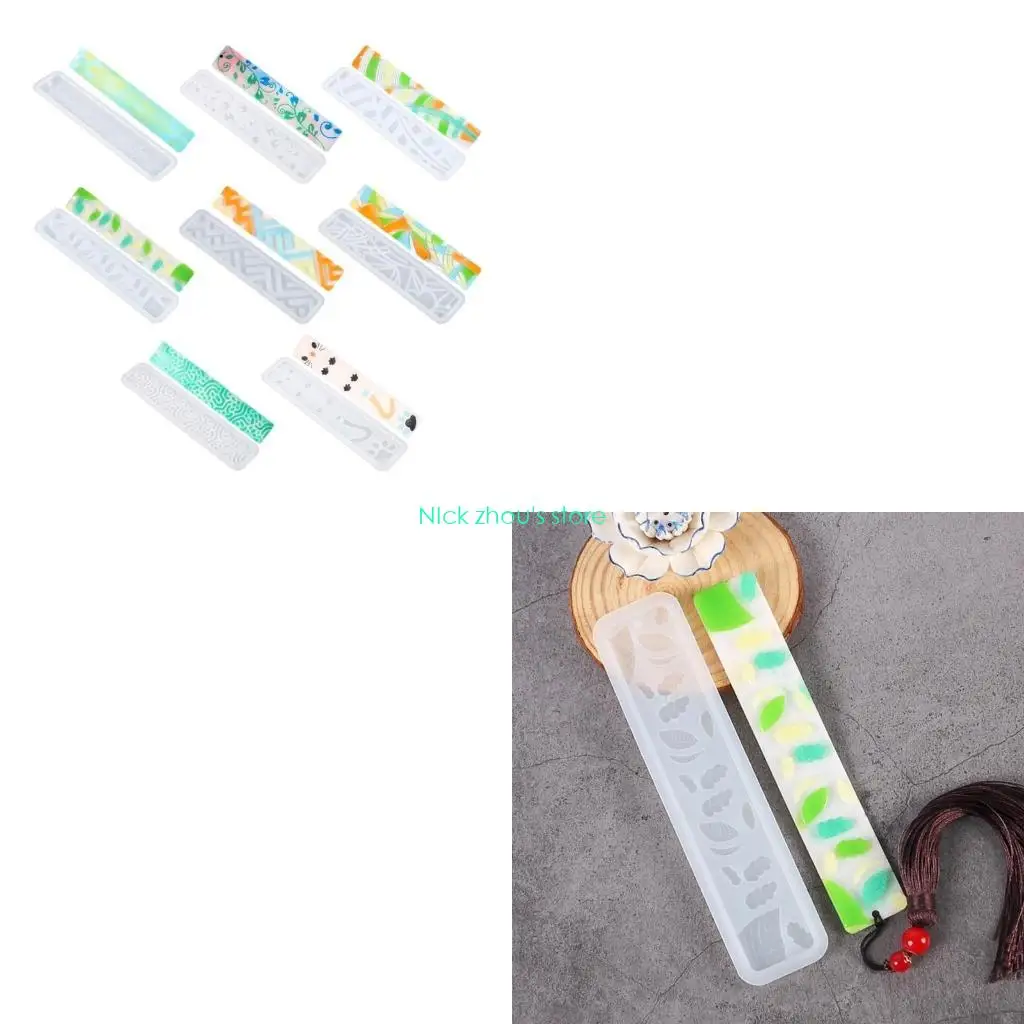 

E15E Practical Silicone Bookmarks Mould for Crafting Miniature Models Portable Accessory for Artists and Teachers