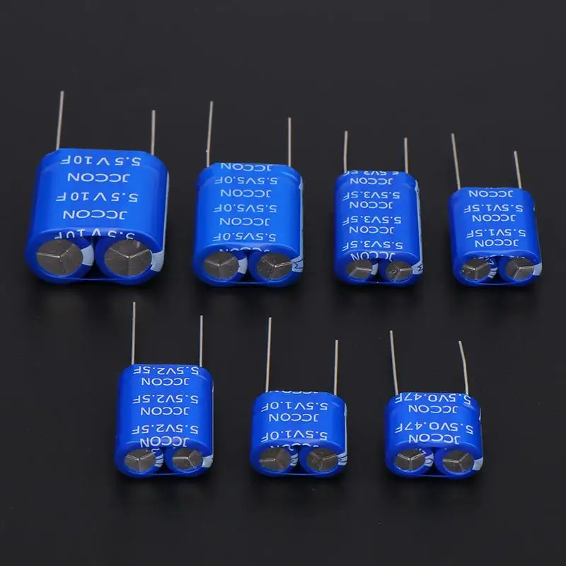 1pcs Super Capacitor Farad Capacitor 5.5V 0.47F 1F 1.5F 2.5F 3.5F 5.0F 10F Combination Double Layer Drone Car Recorder Capacitor