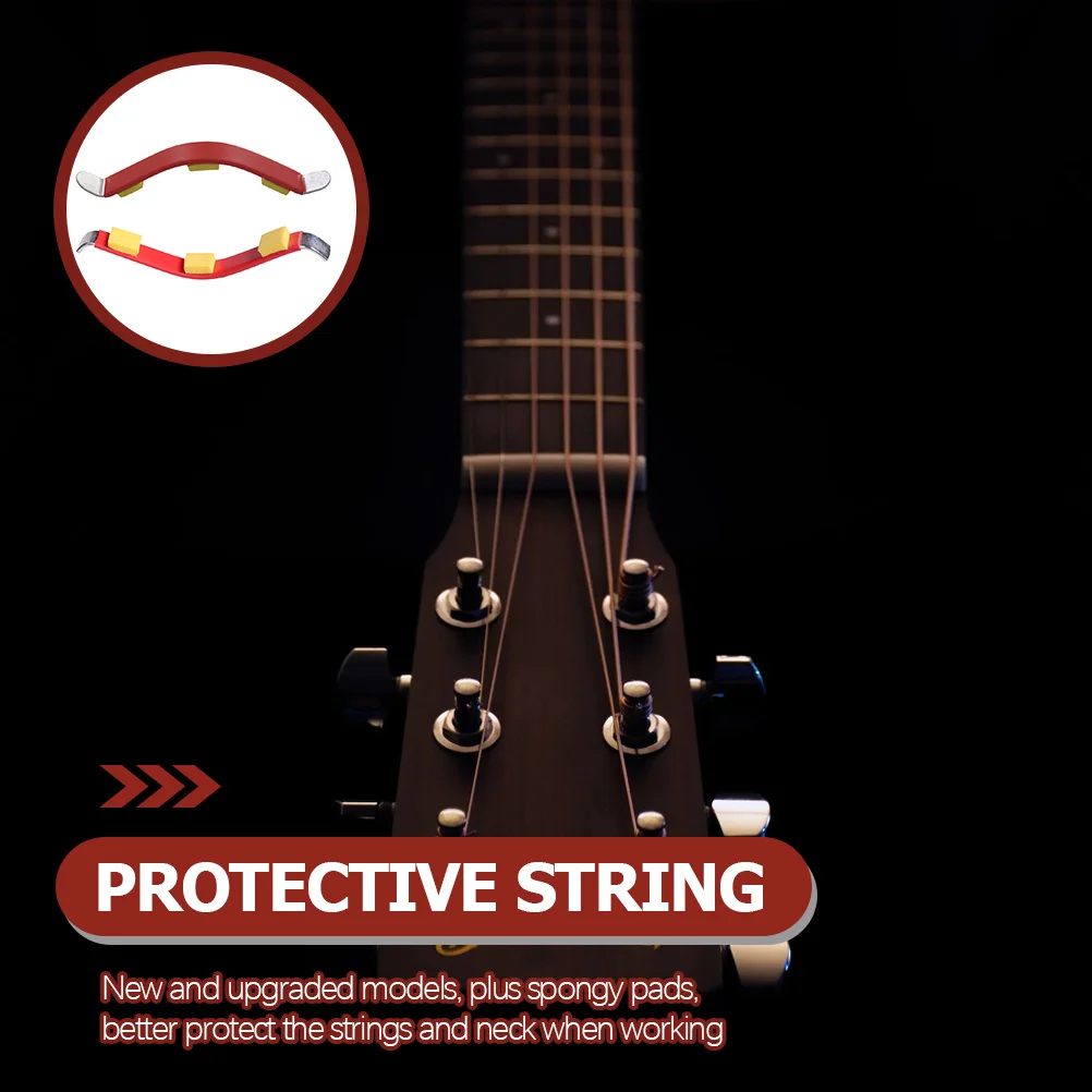 

2Pcs Guitar String Spreaders Stainless Steel Sponge Pads Fretboard Maintenance Tool for Electric Acoustic Bass Ukulele Luthier