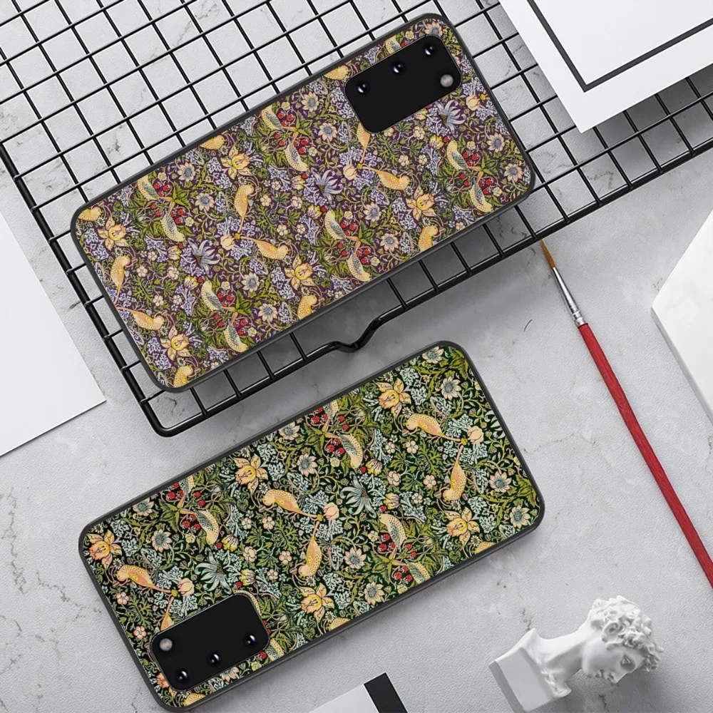 William M-Morris-Strawberry T-Thief Designs Phone Case For Samsung  20 21 22 23plus Ultra for Redmi Note8 9 10 11for HuaweiY569