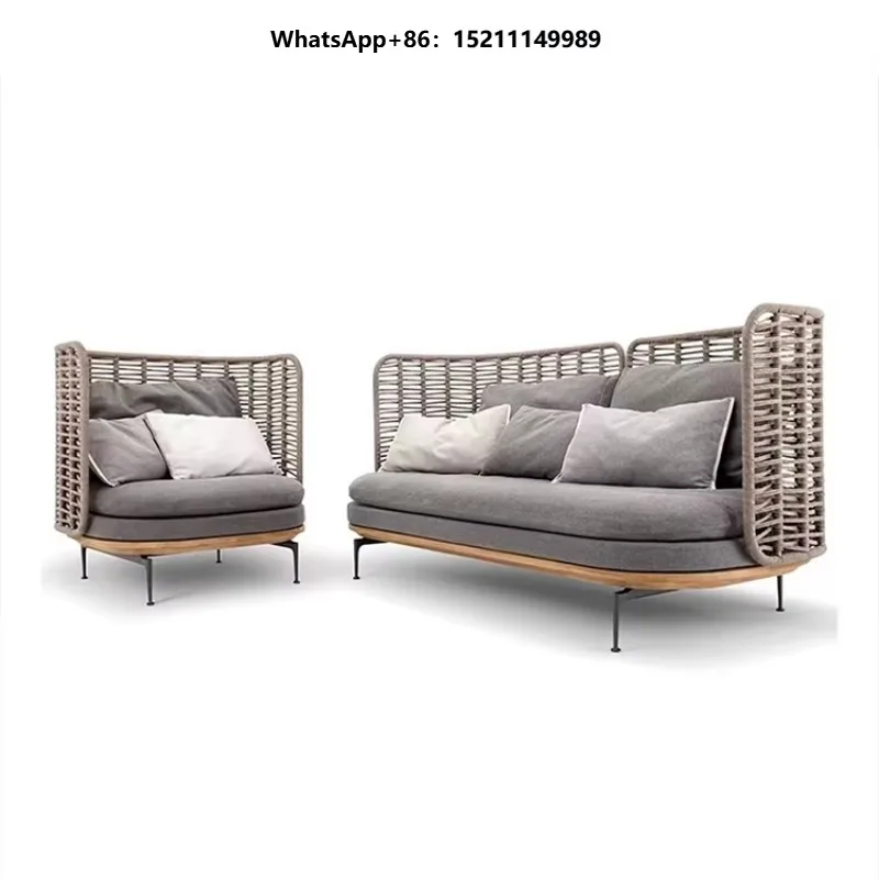 Garden Patio Furniture Set Includes Lounge Sofa Dining Table and Chairs