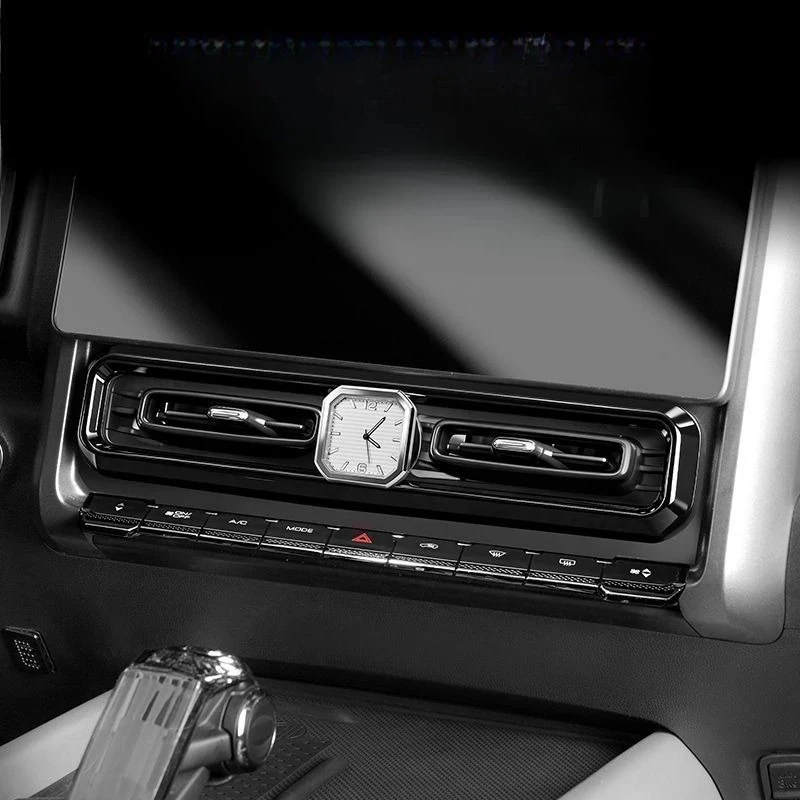 For Haval H9 2026 2025 2024 Car Clock Central Control Air Conditioning Outlet Cover Quartz Watch Interior Decor Accessories