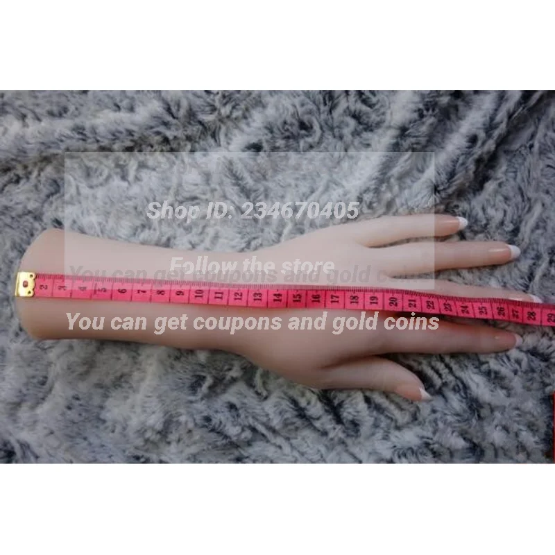 Real Female Hand Mannequin, Body Nail Manicure Props, Jewelry Model Art, Halloween Man Finger, C747, 28cm, 1Pc