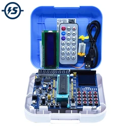 C51 Development Board LCD1602 8051 MCU STC89C52 Controller 32/64-bit Operating System Microcontroller Experiment Board